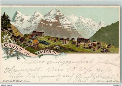 Mürren Schlumpf Lithographie - 13414139