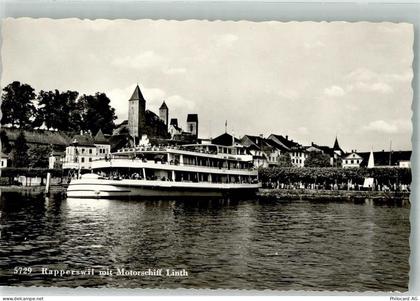 Rapperswil Jona Motoschiff Linth auf dem Zürichsee Binnenschiff Foto AK... - 38225394
