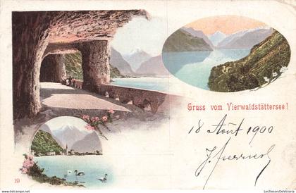SUISSE - Gruss vom Vierwaldstättersee - Lac des Quatre Cantons - CPA