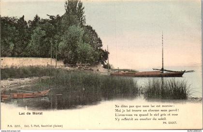 SUISSE LAC DE MORAT  carte postale ancienne [GIT-3125]