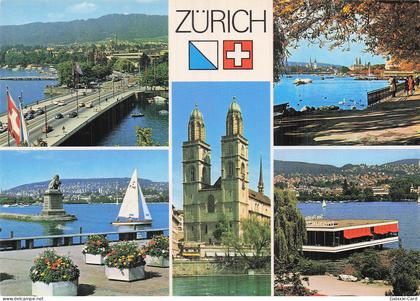 SUISSE ZURICH GROSSMUENSTER ET LAC DE ZURICH