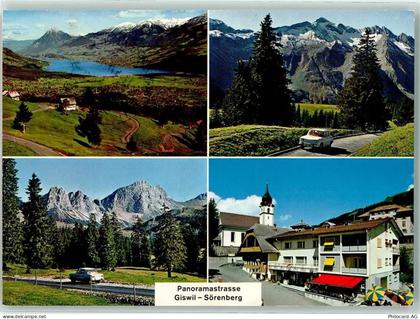 6074 Giswil - Panoramastrasse nach Sörnberg Obwaldnerberge Gasthaus Emme... - 39493000