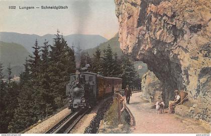 Schweiz - LUNGERN (OW) Schneidgütsch - Dampfzug - Verlag Wagner