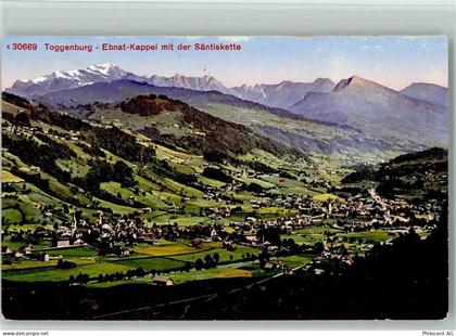 9642 Ebnat-Kappel 1913 - Toggenburg Ebnat-Kappel mit der Säntiskette - 10197663
