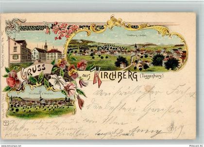 9533 Kirchberg SG 1901 BOAKC Lithographie - 13702529