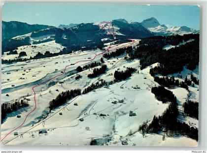 9643 Krummenau - Winter Skilift Rietbach-Wolzenalp Sesselbahn Vogelschau... - 39489883