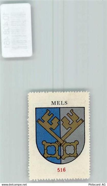 8887 Mels - Vignette Wappen Kaffee Hag ca 1920-1940 Schlüssel - 10408461