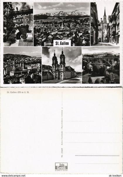 St. Gallen San Gallo / Sogn Gagl / St-Gall  Stadtteilansichten 1960