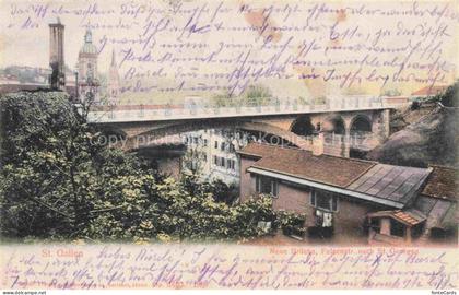 St Gallen SANKT GALLEN SG Neue Bruecke Felsenstrasse nach St Georgen