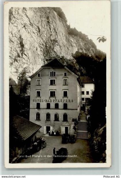 7312 Pfäfers 1923 - Hotel Bad Pfäfers in der Taminaschlucht Oldtimer - 10195466