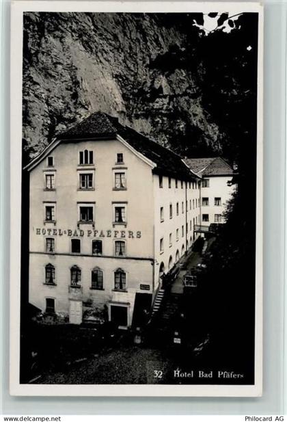 7312 Pfäfers 1936 - Hotel Bad Pfäfers - 10195474