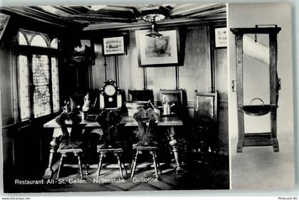 9000 St. Gallen S. Gallo - Gasthaus Alt St. Gallen Nebenstube Guillotine... - 10306126