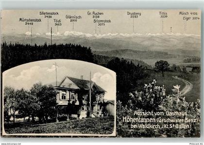 9205 Waldkirch 1919 - Blick vom Gasthaus Hohentannen - 13251377