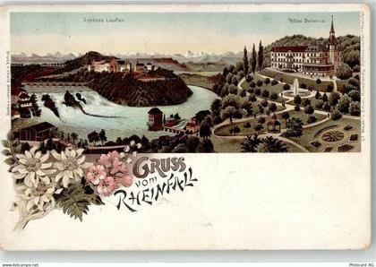 8212 Neuhausen am Rheinfall Lithographie Rheinfall - 52162825