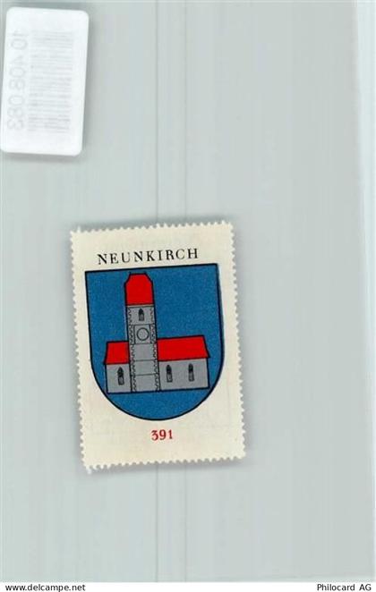 8213 Neunkirch - Vignette Wappen Kaffee Hag ca 1920-1940 Kirche - 10408083