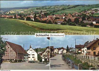 Schleitheim Panorama Fachwerkhaus Dorfpartie