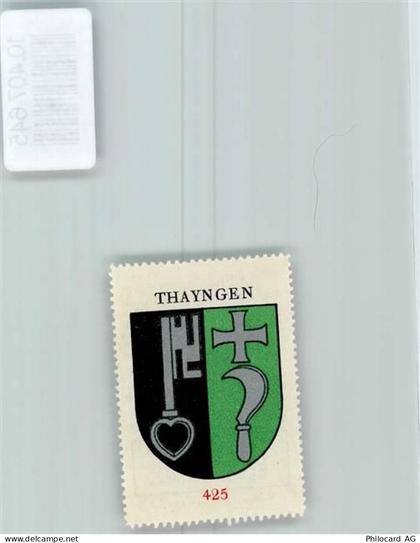 8240 Thayngen - Vignette Wappen Kaffee Hag 1920-1940 Schlüssel Rebmesser... - 10407645