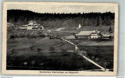 4614 Hägendorf Foto AK Sanatorium Allerheiligen - 14005737