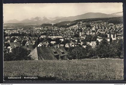 AK Schönenwerd-Niedergösgen, Teilansicht mit Bergen