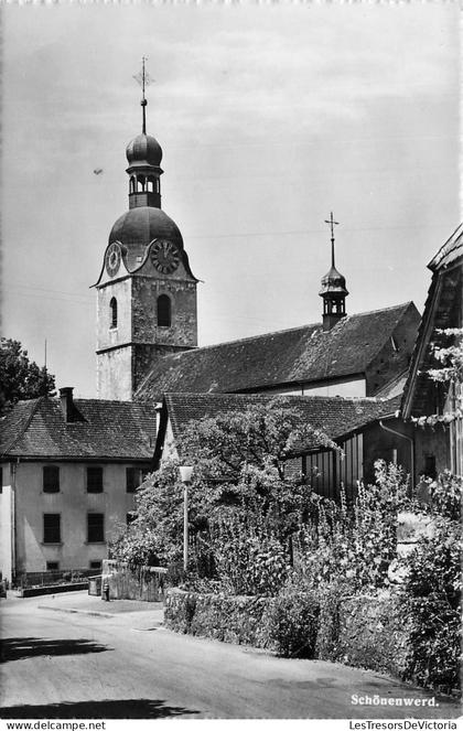 SUISSE - Schönenwerd - église christ catholique - tour - dôme - toits en tuiles - végétation - Carte Postale