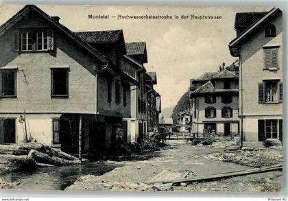 6436 Muotathal 1916 Gebrauchsspuren Hochwasser Katastrophe Hauptstrasse... - 13658646