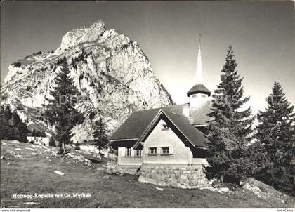 Holzegg Kapelle mit Grossen Mythen Alpthal