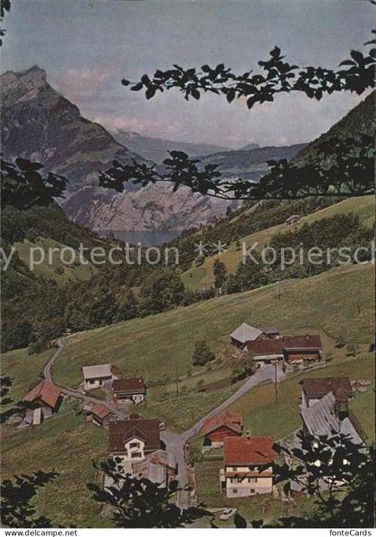 Riemenstalden Blick nach Niederbauen Seelisberg und Urnersee
