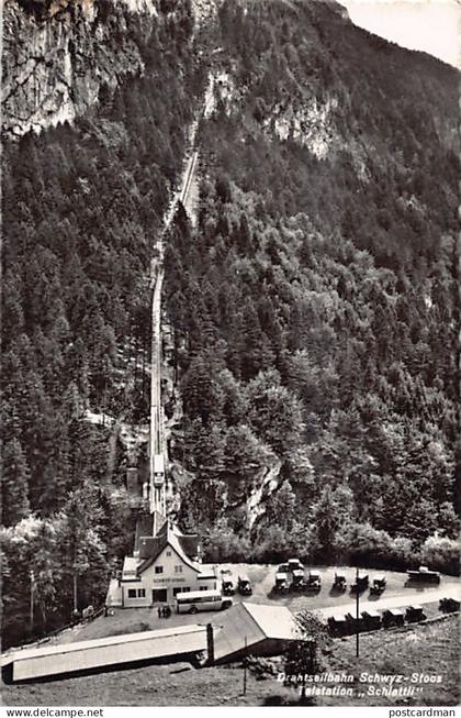 Schweiz - Drahtseilbahn Schwyz-Stoos (SZ) Talstation Schlattli - Verlag Photoglob 230