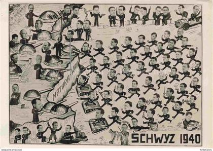 SCHWYZ SZ Natura-Wall Kuenstlerkarte