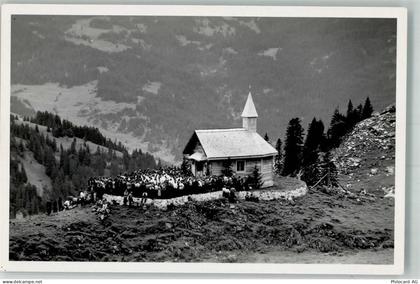 8842 Unteriberg Foto AK Kirche Kapelle Käsernalp Hüttenstempel Drusbergh... - 10719116