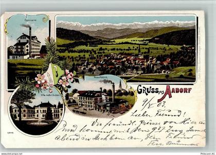 8355 Aadorf 1903 BOAKC Lithographie Spinnerei Villa Gebr. Sulzer Möbelfa... - 13702648