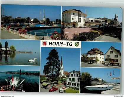 9326 Horn Foto AK Hafen Hotel Bad Horn Kirche - 38070088
