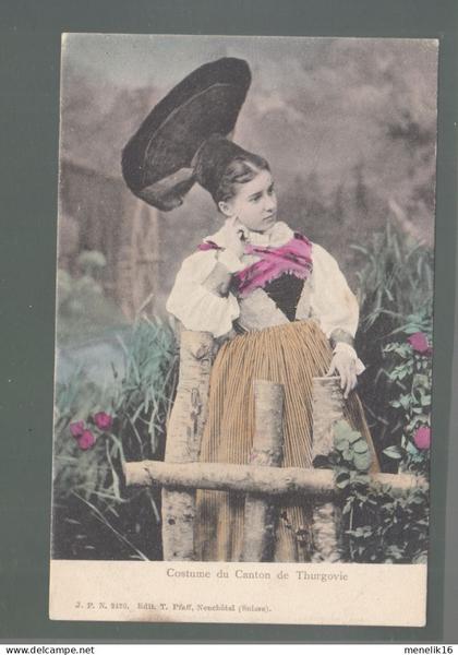 CP - Suisse - Costume du canton de Thurgovie