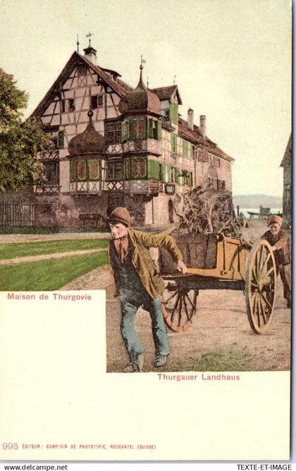 SUISSE - THURGOVIE - une maison typique de Thurgovie
