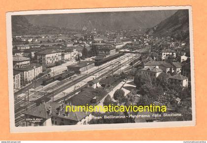 Switzerland Bellinzona train station cpa 1962 Bellinzone Suisse cartolina non viaggiata stazione treni