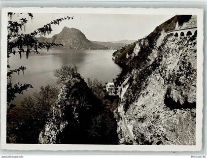 6978 Gandria - Neue Gandria-Strasse mit Fussweg nach Gandria - 11058322