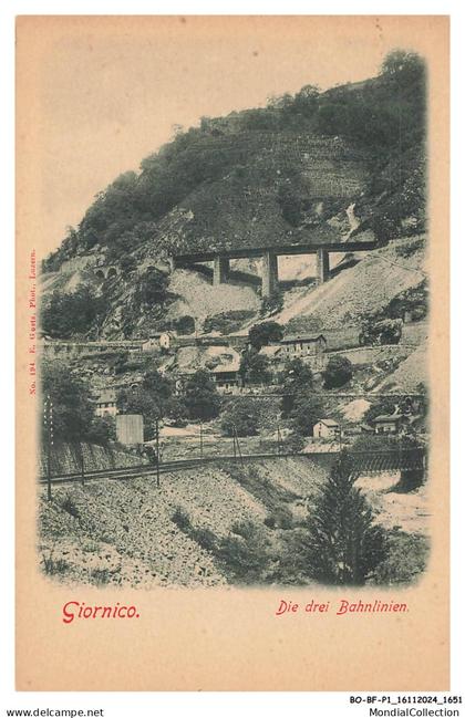 BO-BFP1-0827-SUISSE - GIORNICO - Die drei bahnlinien