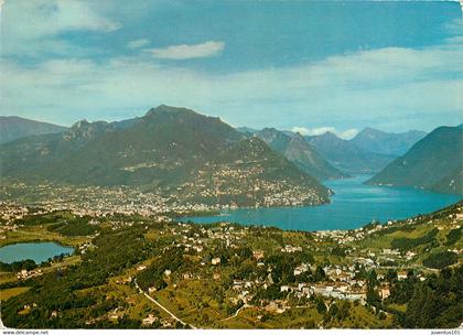 CPSM Lago di Lugano-Collina d'Oro e laghetto di Muzzano   L66