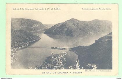 W679 - SUISSE - Le Lac de Lugano - A Melide - Armand Colin