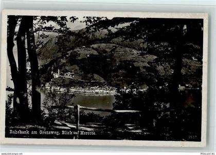 6922 Morcote - Ruhebank am Grenzweg Blick auf Morcote - 12110796