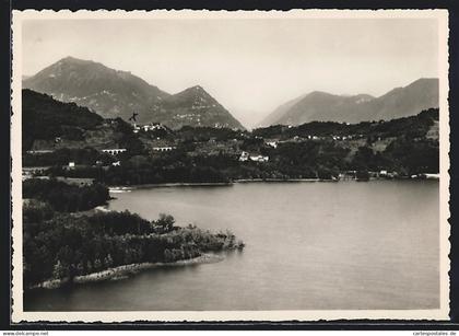 AK Muzzano /Lago di Agno, Ortsansicht mit Pension Muzzano