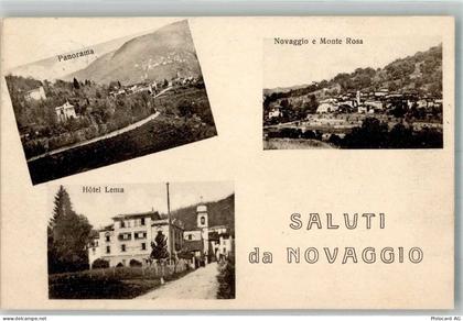 6986 Novaggio 1926 Foto AK Hotel Lema Kirche - 13585802