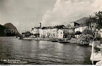 Brusino-Arsizio TI Teilansicht am See  m. San Salvatore