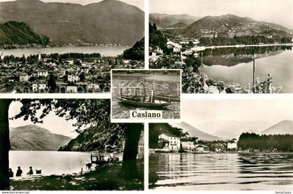Caslano Teilansichten Seepartien