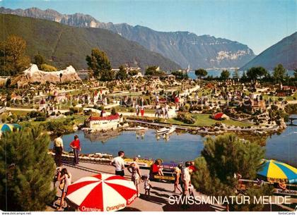 Melide Swissminiatur Luganersee Alpen