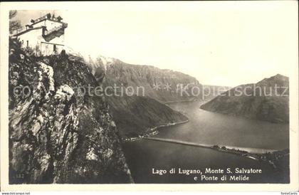 Monte San Salvatore Lago di Lugano Ponte de Melide Luganersee