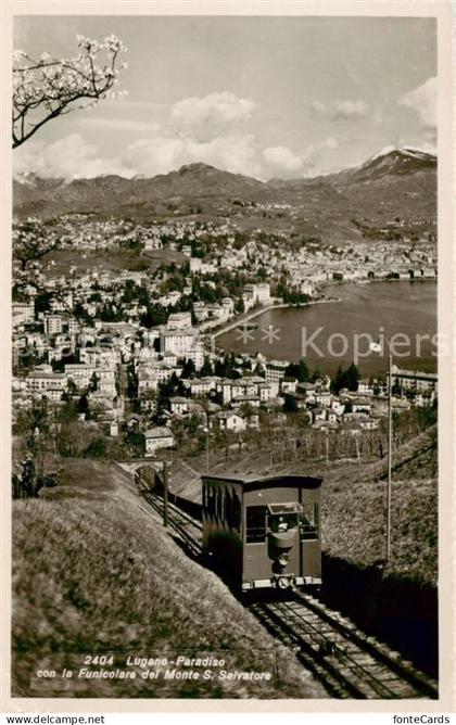 Paradiso Lago di Lugano TI con la Funicolare de Monte San Salvatore