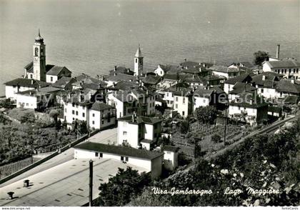 Vira Gambarogno Fliegeraufnahme mit Lago Maggiore