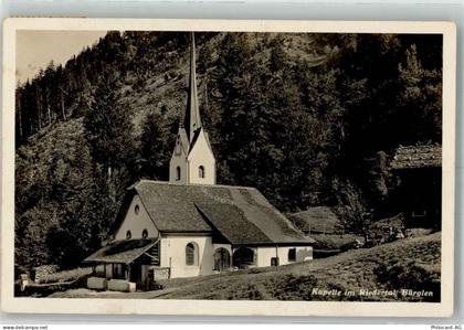 6463 Bürglen UR 1932 Foto AK Kirche Kapelle im Riedertal - 38194329