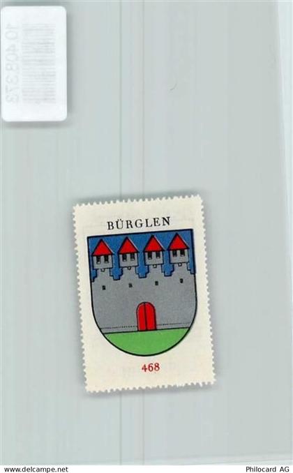 6463 Bürglen UR - Vignette Wappen Kaffee Hag ca 1920-1940 - 10408373